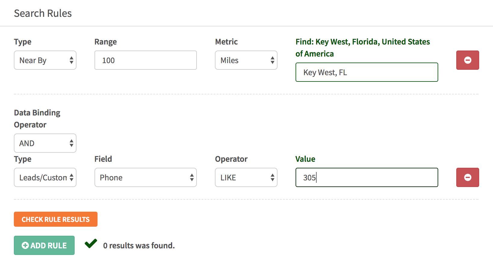 Define criteria by area to build a relevant marketing email list email list filtered by area marketing tool