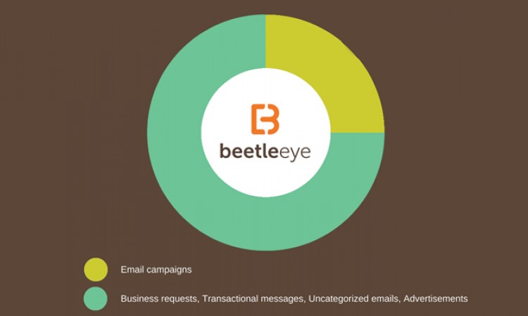 email campaign portion of email marketing pie graph